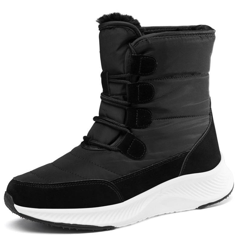 Waterproof Snow Boots Women's Mid-calf Front Zipper - ALL-IN-ONE GENSTORE & SERVICES