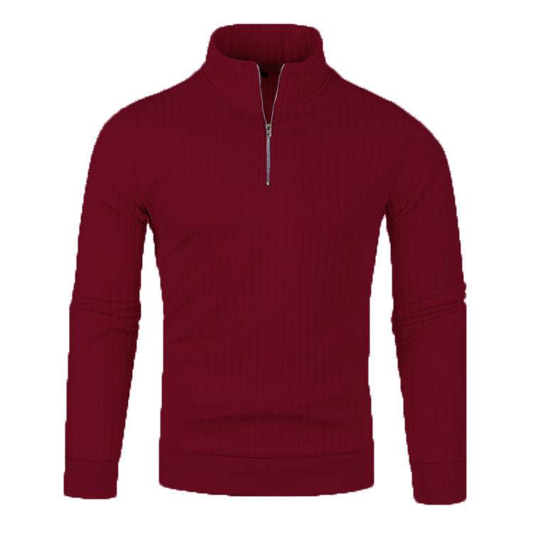 Men's Half-high Collar Zipper Sweater - ALL-IN-ONE GENSTORE & SERVICES