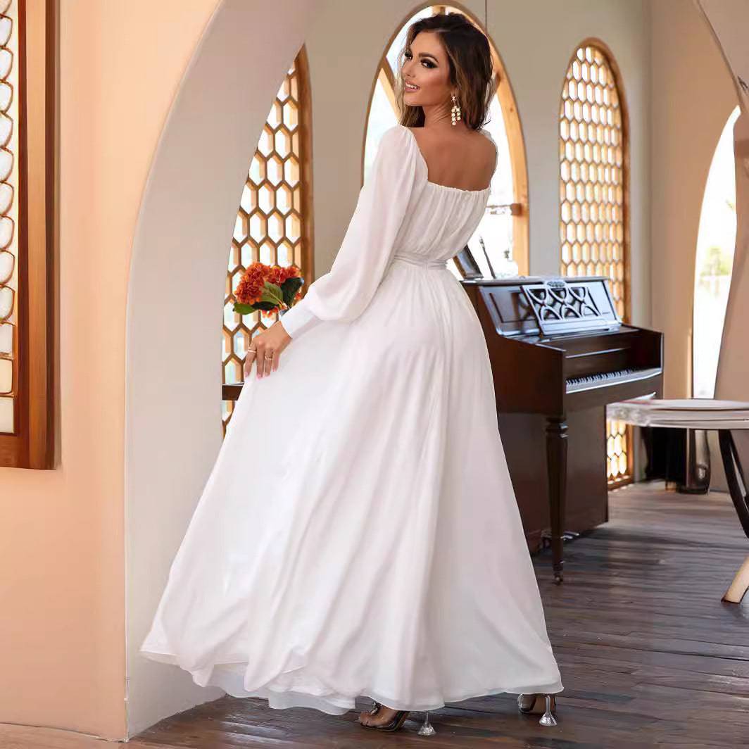Gorgeous Simple Cute Fresh And Gentle Long Dress - ALL-IN-ONE GENSTORE & SERVICES