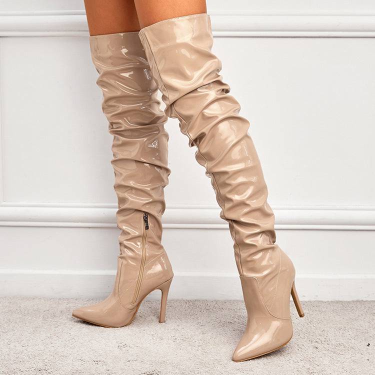 Knee High Long Boots Women Fashion Super High Heel Party Shoes - ALL-IN-ONE GENSTORE & SERVICES