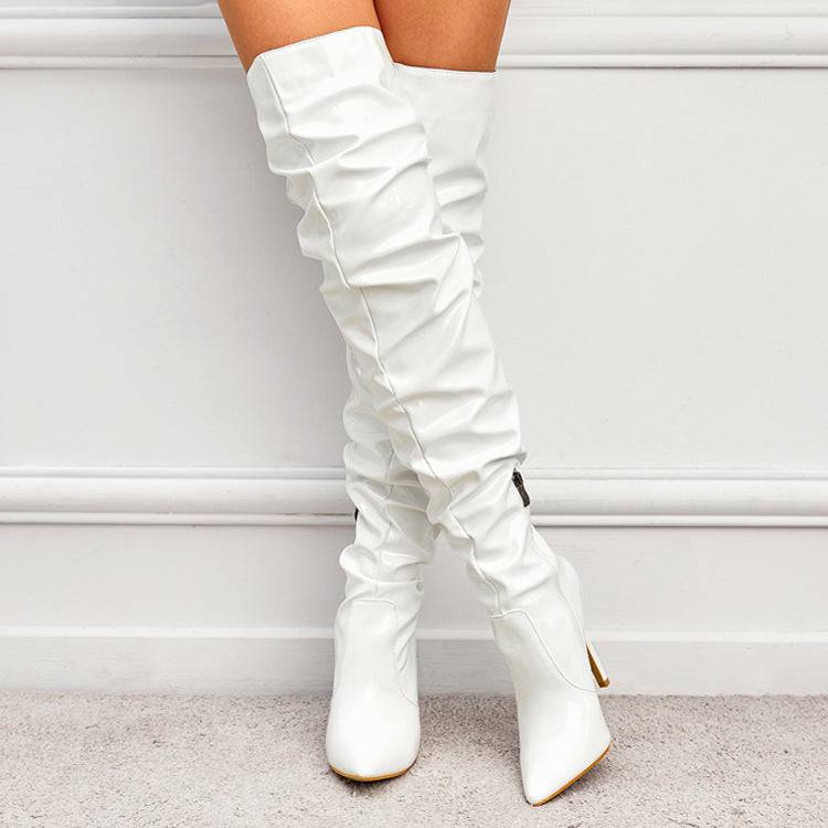 Knee High Long Boots Women Fashion Super High Heel Party Shoes - ALL-IN-ONE GENSTORE & SERVICES