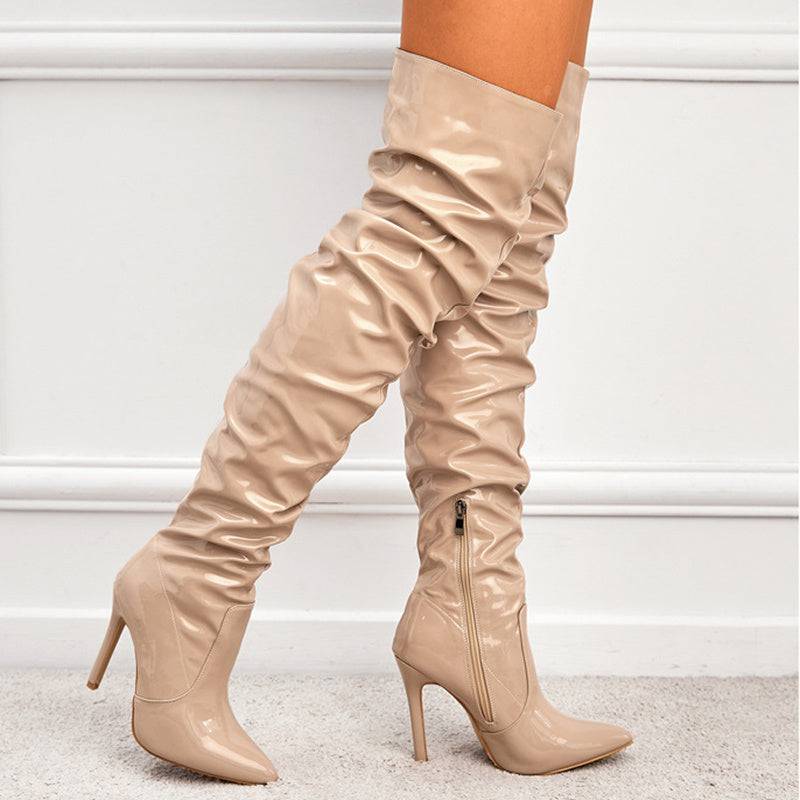 Knee High Long Boots Women Fashion Super High Heel Party Shoes - ALL-IN-ONE GENSTORE & SERVICES