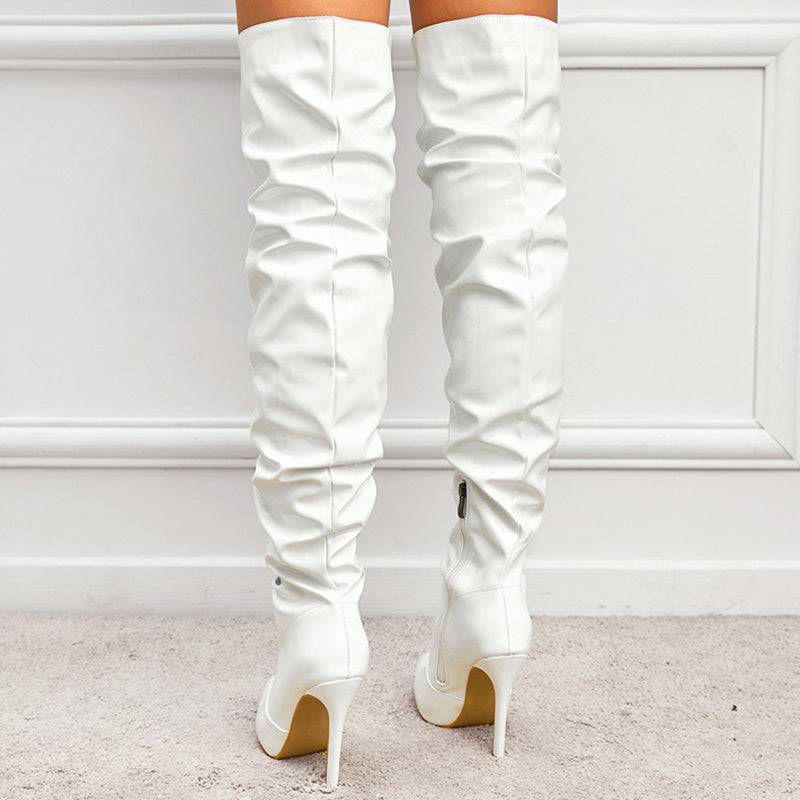 Knee High Long Boots Women Fashion Super High Heel Party Shoes - ALL-IN-ONE GENSTORE & SERVICES