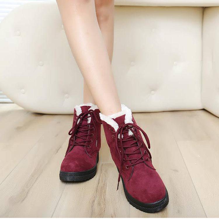 Winter Snow Boots With Warm Plush Ankle Boots For Women Shoes - ALL-IN-ONE GENSTORE & SERVICES