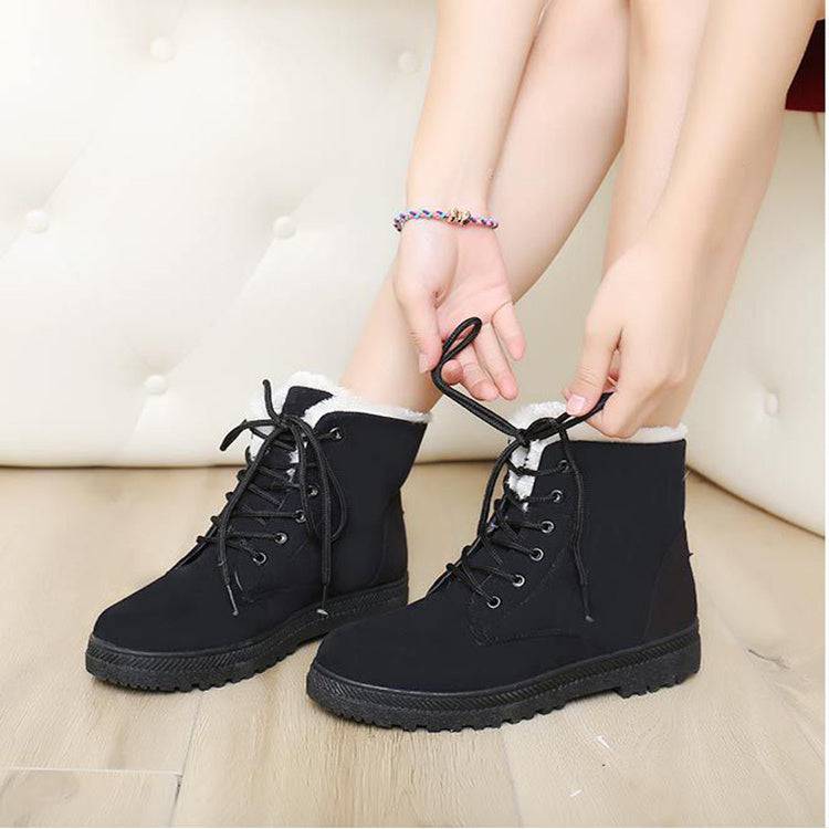 Winter Snow Boots With Warm Plush Ankle Boots For Women Shoes - ALL-IN-ONE GENSTORE & SERVICES