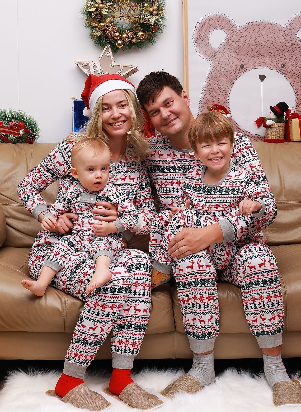 Christmas Pajamas Family Matching New Year Father Mother Kids Baby Look Clothes Set Dad Mom And Daughter Son Pyjamas Outfit - ALL-IN-ONE GENSTORE & SERVICES