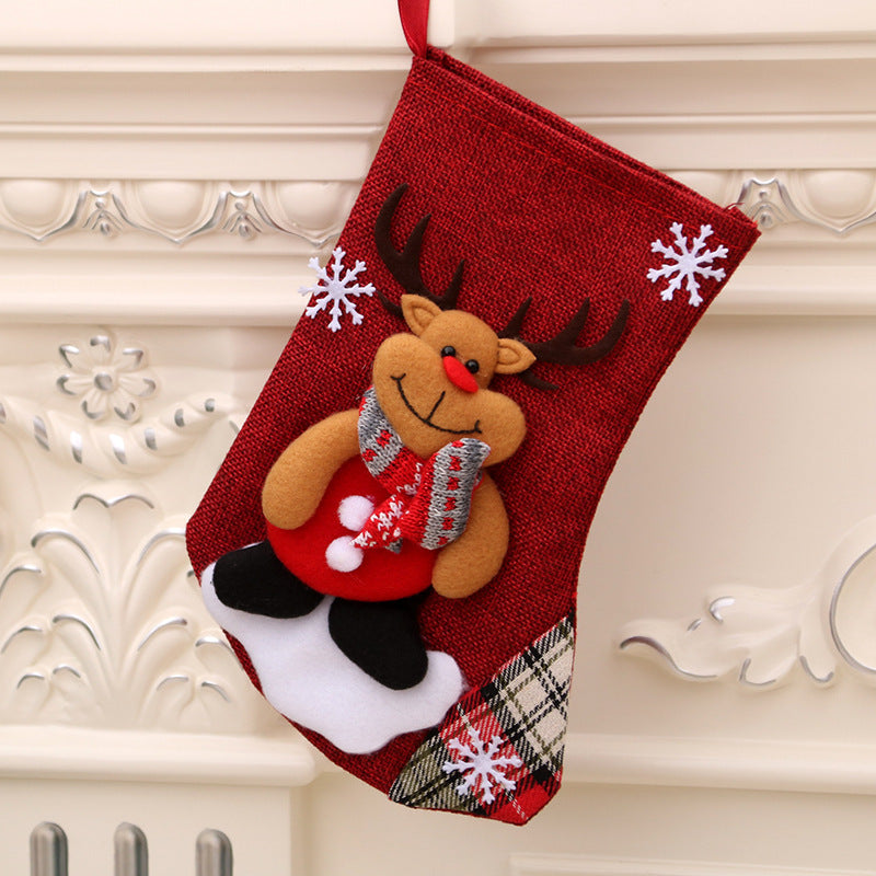 Christmas Decorations Santa Claus Socks Christmas Tree Pendant Christmas Socks Gift Bag Christmas Bag - ALL-IN-ONE GENSTORE & SERVICES