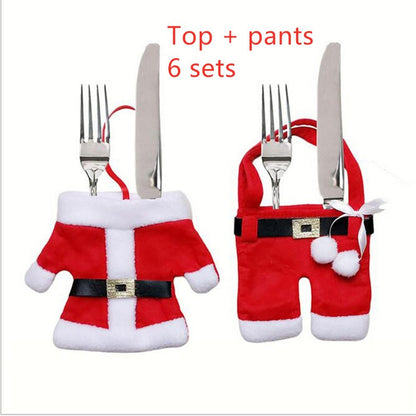 Christmas knife and fork bag Christmas tableware set - ALL-IN-ONE GENSTORE & SERVICES