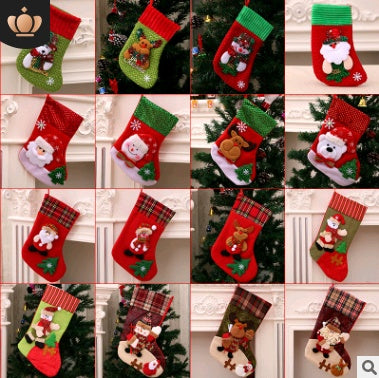 Christmas Decorations Santa Claus Socks Christmas Tree Pendant Christmas Socks Gift Bag Christmas Bag - ALL-IN-ONE GENSTORE & SERVICES