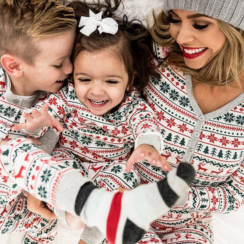 Christmas Pajamas Family Matching New Year Father Mother Kids Baby Look Clothes Set Dad Mom And Daughter Son Pyjamas Outfit - ALL-IN-ONE GENSTORE & SERVICES