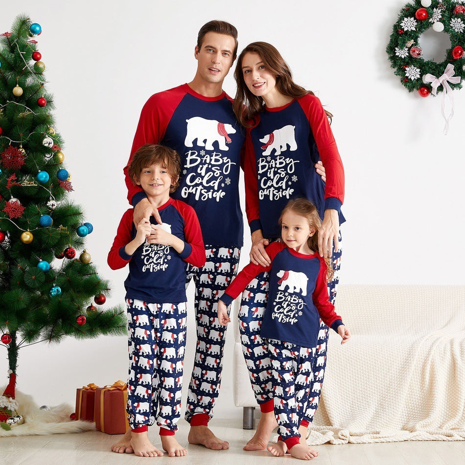 New Christmas Elements Printed Parent-Child Wear Set  Family Wear Home Wear Set - ALL-IN-ONE GENSTORE & SERVICES