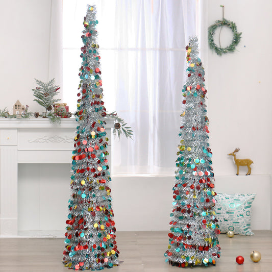 Christmas Colorful Retractable Folding Christmas Tree Decorative Ornaments - ALL-IN-ONE GENSTORE & SERVICES