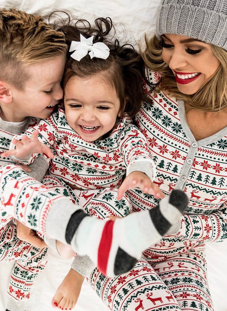 Christmas Pajamas Family Matching New Year Father Mother Kids Baby Look Clothes Set Dad Mom And Daughter Son Pyjamas Outfit - ALL-IN-ONE GENSTORE & SERVICES