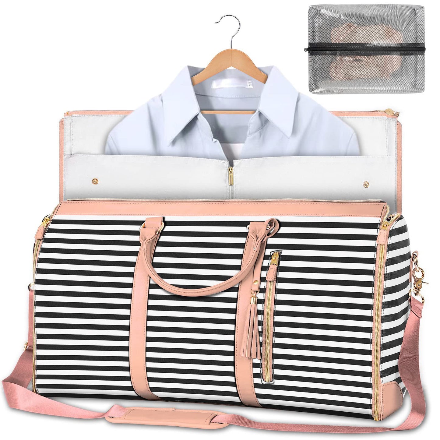 Large Capacity Travel Duffle Bag Women's Handbag Folding Suit Bag Waterproof Clothes Totes - ALL-IN-ONE GENSTORE & SERVICES