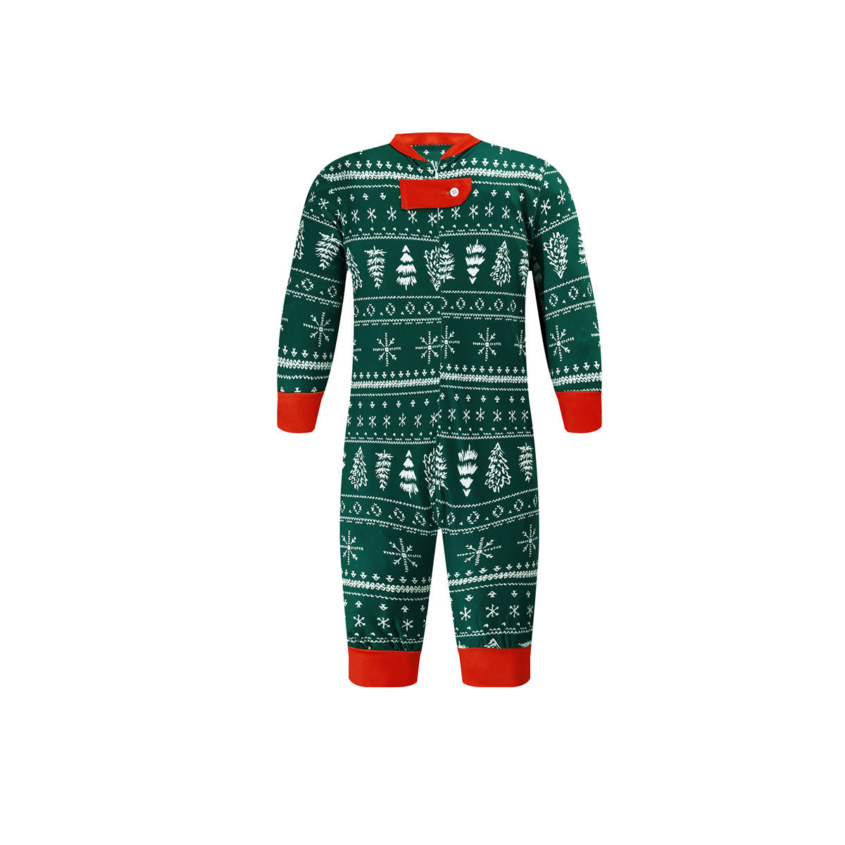 Christmas Print Contrast Color Parent-child Home Service Suit - ALL-IN-ONE GENSTORE & SERVICES