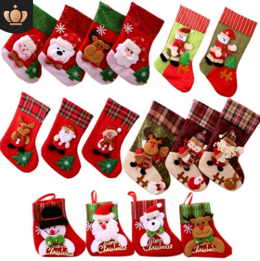 Christmas Decorations Santa Claus Socks Christmas Tree Pendant Christmas Socks Gift Bag Christmas Bag - ALL-IN-ONE GENSTORE & SERVICES