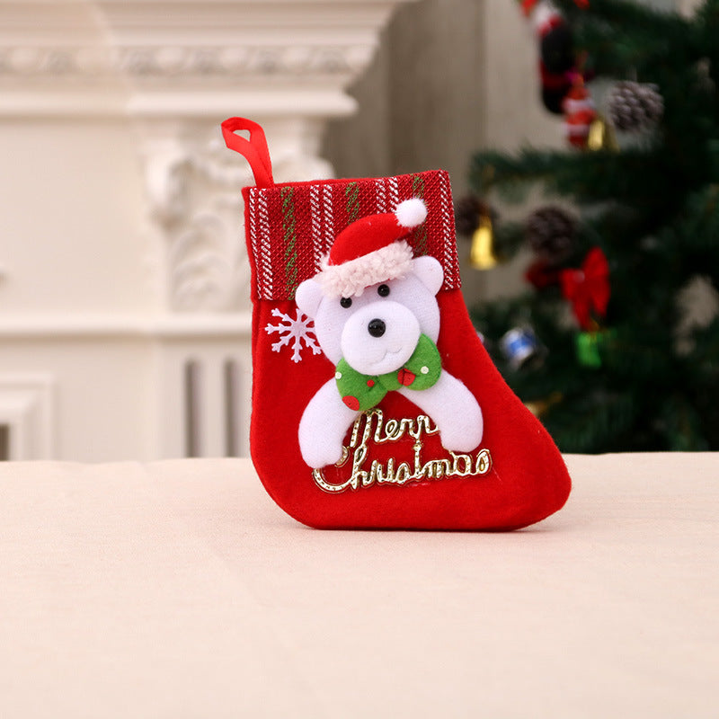 Christmas Decorations Santa Claus Socks Christmas Tree Pendant Christmas Socks Gift Bag Christmas Bag - ALL-IN-ONE GENSTORE & SERVICES