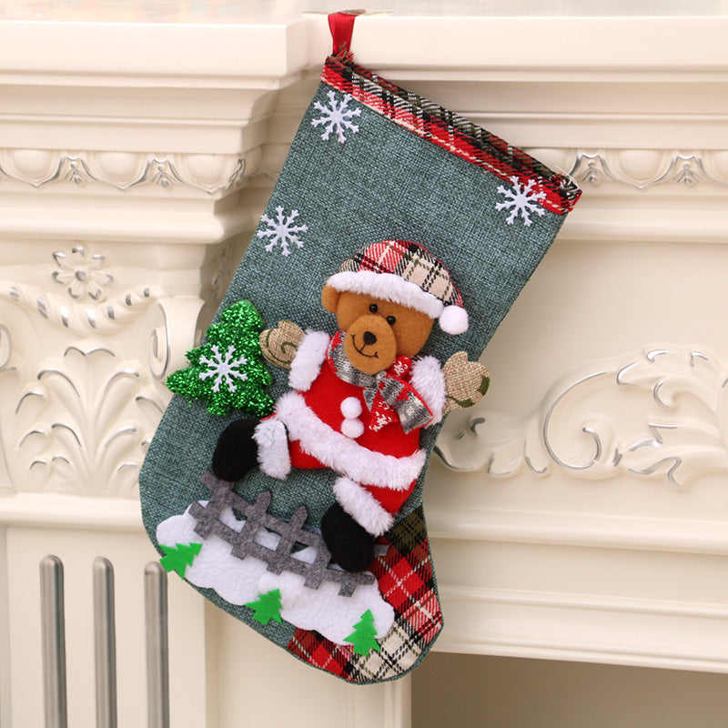 Christmas Decorations Santa Claus Socks Christmas Tree Pendant Christmas Socks Gift Bag Christmas Bag - ALL-IN-ONE GENSTORE & SERVICES