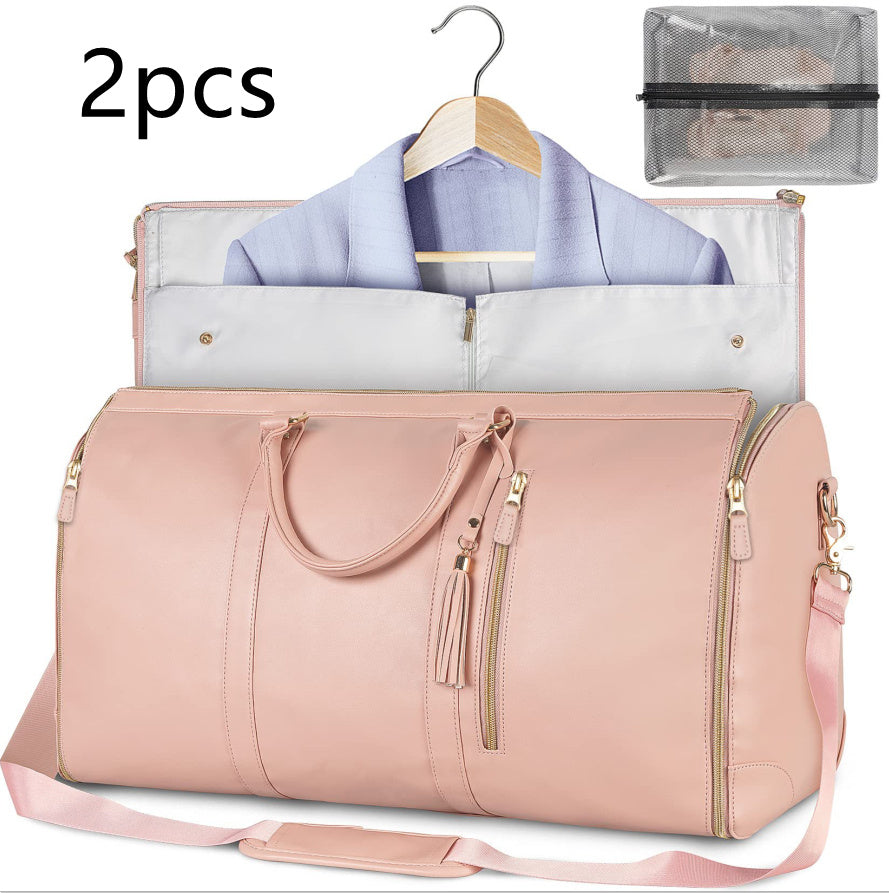 Large Capacity Travel Duffle Bag Women's Handbag Folding Suit Bag Waterproof Clothes Totes - ALL-IN-ONE GENSTORE & SERVICES