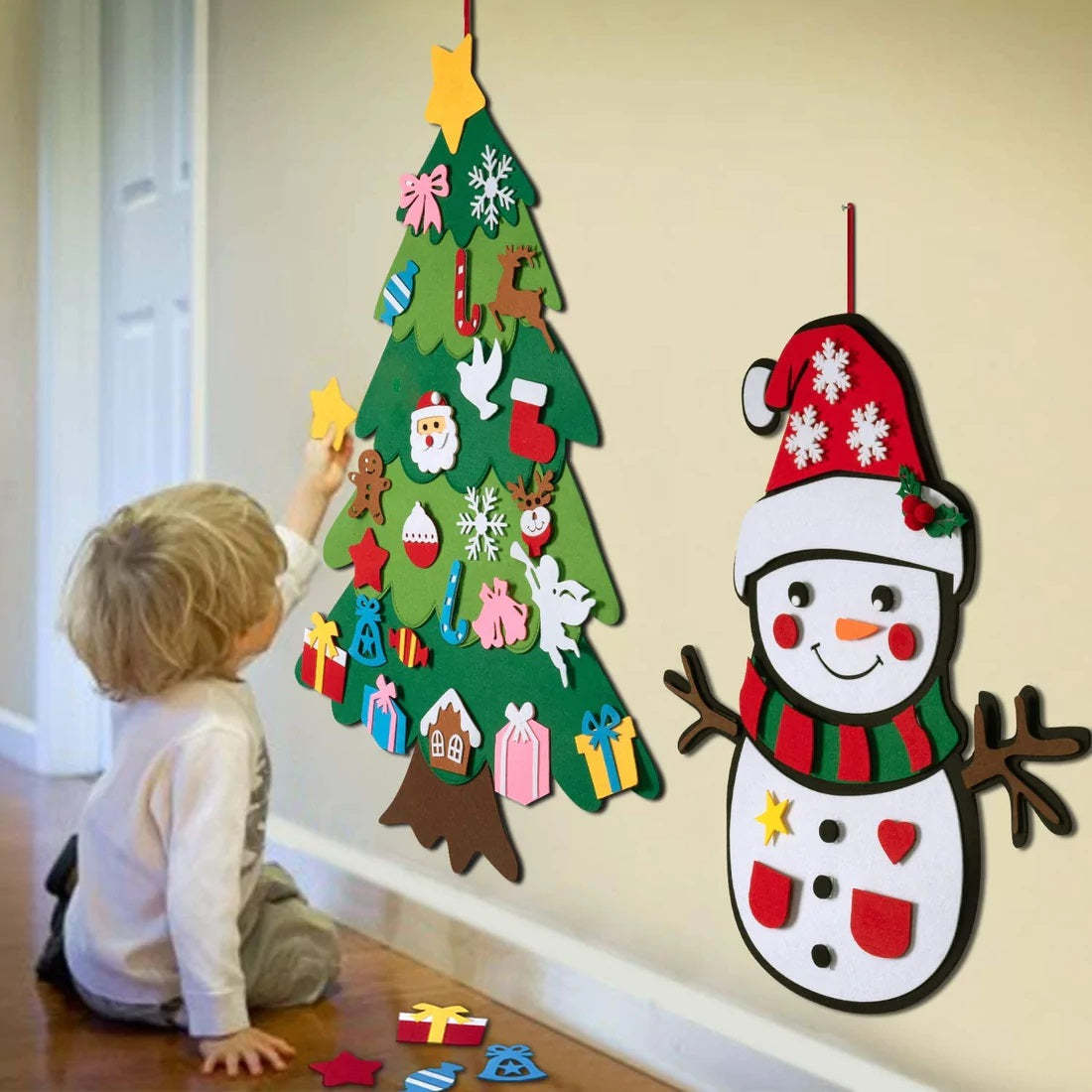 DIY Felt Christmas Tree With Three-dimensional Christmas Tree - ALL-IN-ONE GENSTORE & SERVICES