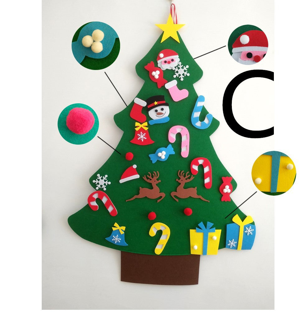 DIY Felt Christmas Tree With Three-dimensional Christmas Tree - ALL-IN-ONE GENSTORE & SERVICES