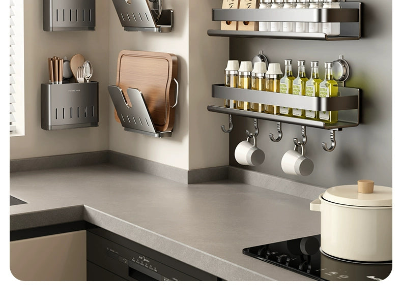 Punch-Free Suction Rack Wall-Mounted For Home Kitchen - ALL-IN-ONE GENSTORE & SERVICES