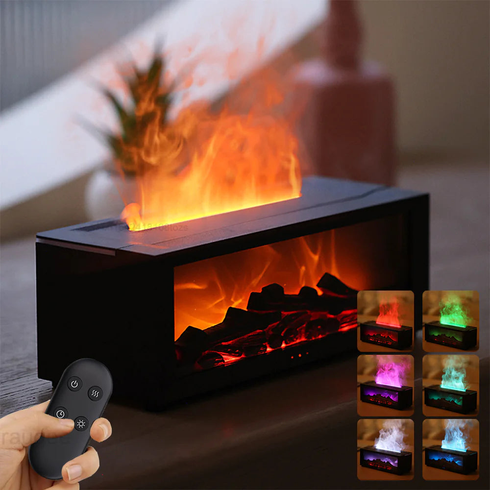 Fireplace Flame Humidifier with Remote & Aromatherapy - ALL-IN-ONE GENSTORE & SERVICES