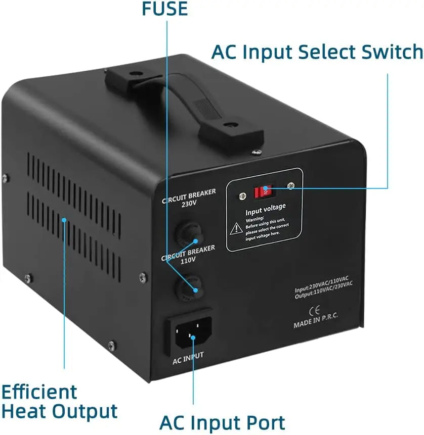 5000W Voltage Transformer 220V to 110V AC Voltage Converter home Power Supply US Socket/Plug Transfer - ALL-IN-ONE GENSTORE & SERVICES