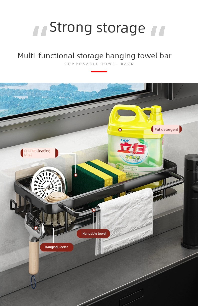 Punch-Free Storage Rack Wall-Mounted Tool Kitchen - ALL-IN-ONE GENSTORE & SERVICES