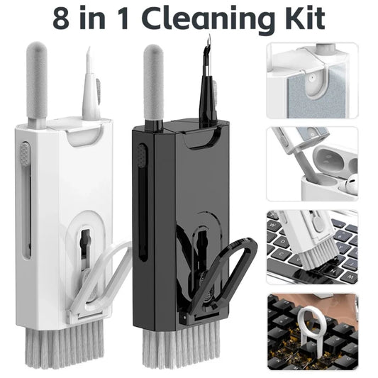 8 in 1 Cleaning Kit Computer Keyboard Cleaner Brush Earphones Cleaning Pen For Headset iPad Phones Cleaning Tools Keycap Puller - ALL-IN-ONE GENSTORE & SERVICES