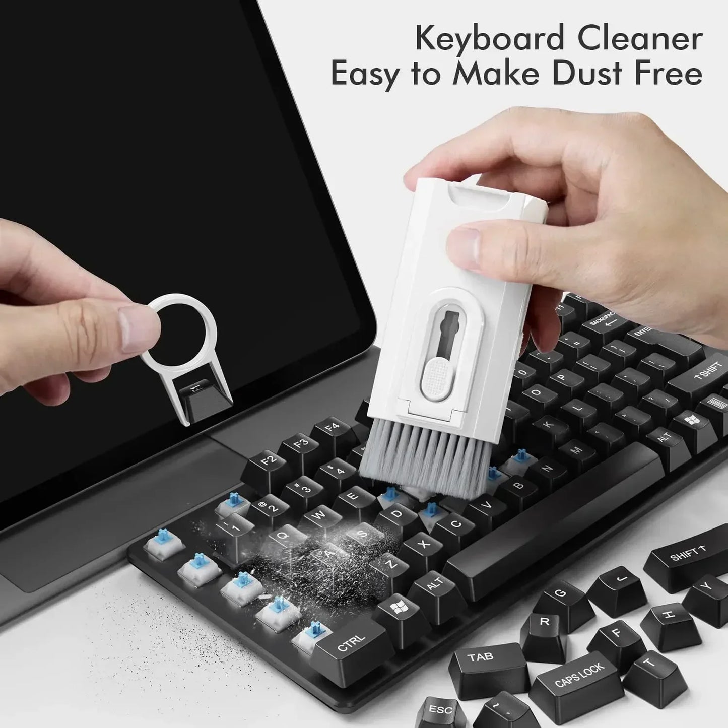 8 In1 Electronic Cleaner Kit Screen Cleaner Multifunctional Cleaning Brush for Earphone Keyboard Laptop Phone PC Monitor Camera - ALL-IN-ONE GENSTORE & SERVICES