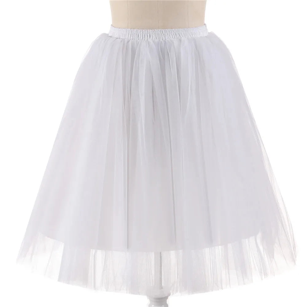 Elegant Women Tulle Skirt Korean Fashion Mesh Womens Pleated Knee Length Skirt Adult Tutu Dancing Skirt Green Party Faldas - ALL-IN-ONE GENSTORE & SERVICES