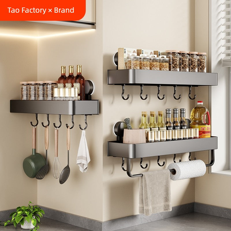 Suction Cup Punch-Free Wall Condiment Hook Rack - ALL-IN-ONE GENSTORE & SERVICES