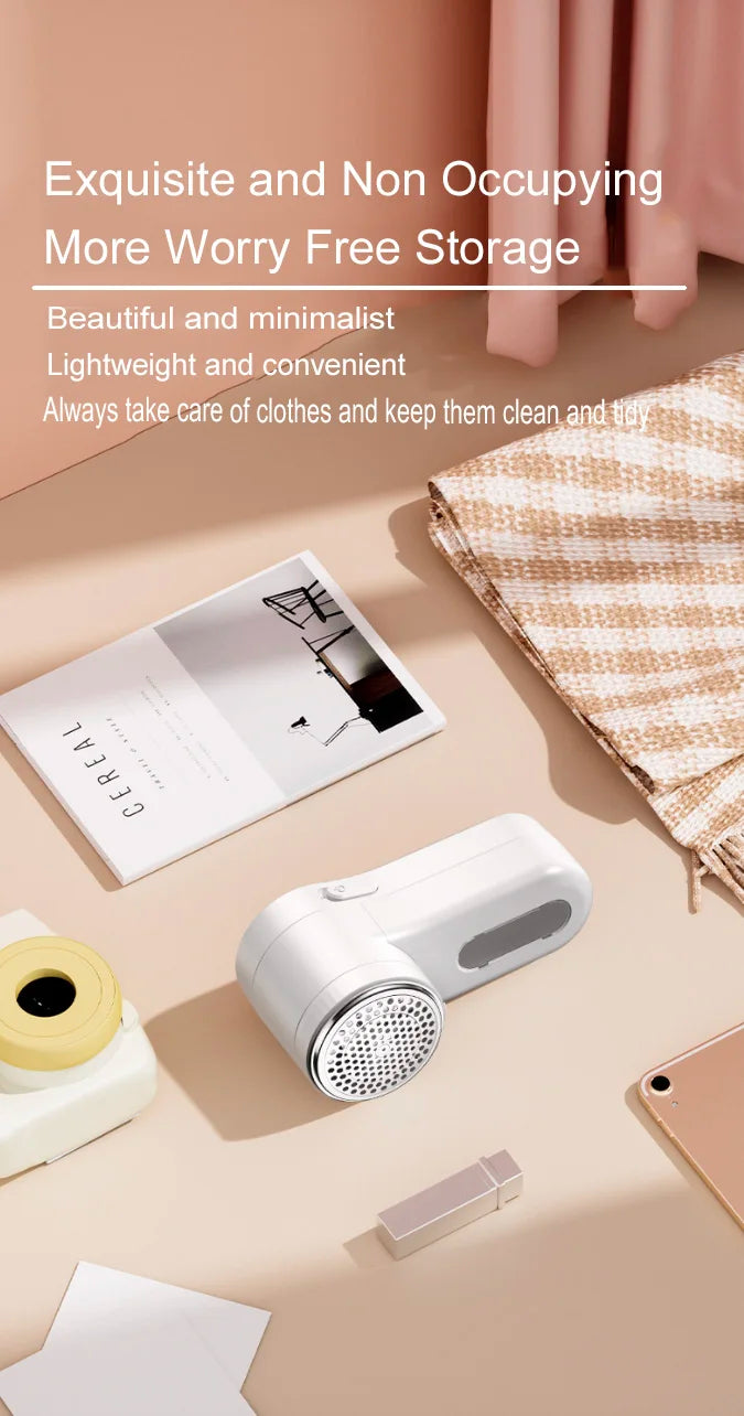 Portable Lint Removers for Clothes Rechargable Cloth Fabric Shaver Fluff Pellet Remove Machine Home xiaomi Lint Eliminator - ALL-IN-ONE GENSTORE & SERVICES