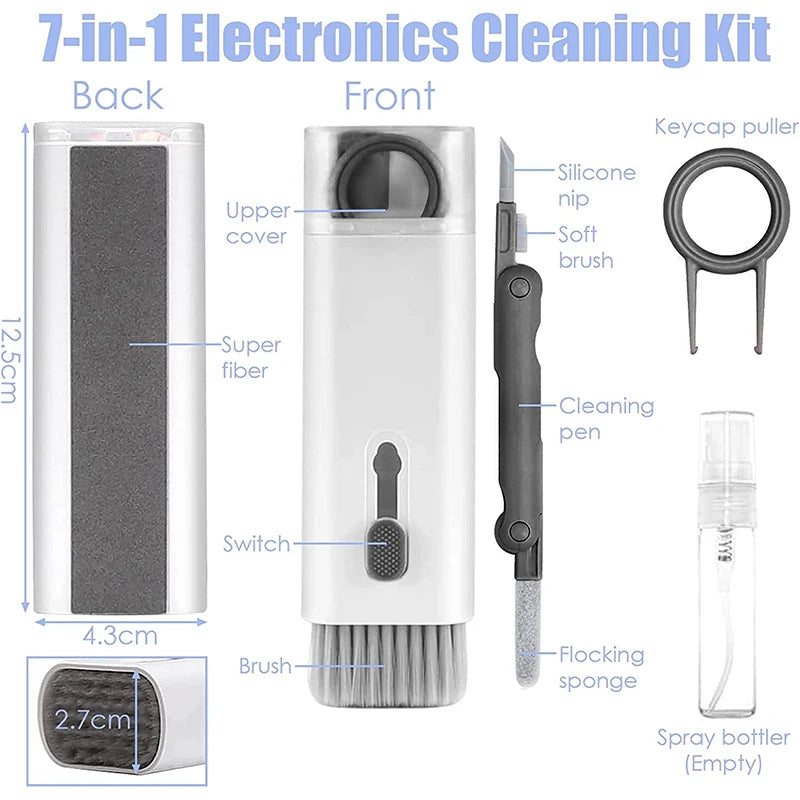 7-in-1 Keyboard Cleaning Kits Airpods Cleaner Headset Cleaner Pen Laptop Screen Cleaning Bluetooth Earphones Cleaning Kit - ALL-IN-ONE GENSTORE & SERVICES