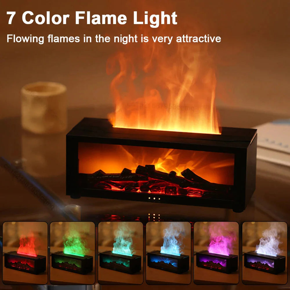 Fireplace Flame Humidifier with Remote & Aromatherapy - ALL-IN-ONE GENSTORE & SERVICES