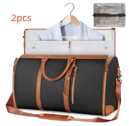 Large Capacity Travel Duffle Bag Women's Handbag Folding Suit Bag Waterproof Clothes Totes - ALL-IN-ONE GENSTORE & SERVICES