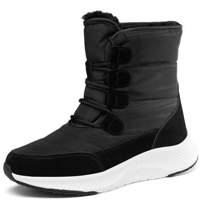 Waterproof Snow Boots Women's Mid-calf Front Zipper - ALL-IN-ONE GENSTORE & SERVICES