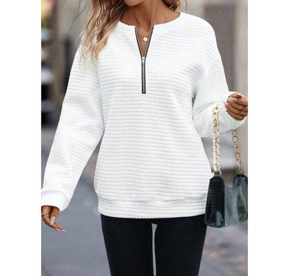 Solid Color New Long Sleeve Women's Sweater - ALL-IN-ONE GENSTORE & SERVICES