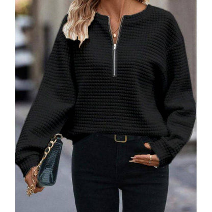 Solid Color New Long Sleeve Women's Sweater - ALL-IN-ONE GENSTORE & SERVICES