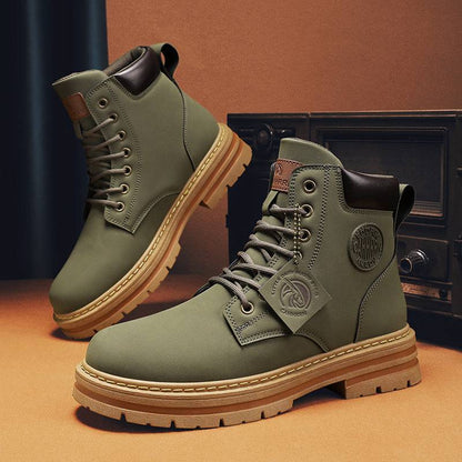 Mens Casual Biker High Top Martin Boots - ALL-IN-ONE GENSTORE & SERVICES