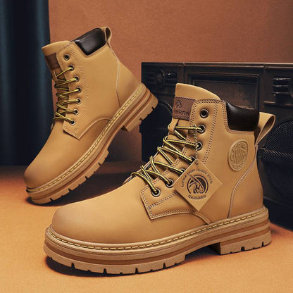 Mens Casual Biker High Top Martin Boots - ALL-IN-ONE GENSTORE & SERVICES