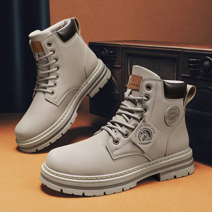 Mens Casual Biker High Top Martin Boots - ALL-IN-ONE GENSTORE & SERVICES