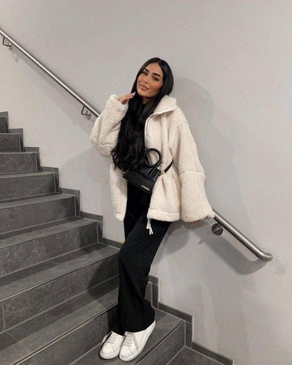 New Fashion Loose Anti-cashmere Personal Leisure Outdoor Zipper Jacket - ALL-IN-ONE GENSTORE & SERVICES