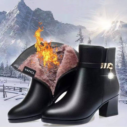 Velvet Thermal Non-slip Middle-aged And Elderly Female Boots - ALL-IN-ONE GENSTORE & SERVICES