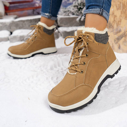 Outdoor Women's Warm Non-slip Short Tube Suede Dr Martens Boots - ALL-IN-ONE GENSTORE & SERVICES