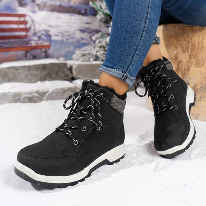 Outdoor Women's Warm Non-slip Short Tube Suede Dr Martens Boots - ALL-IN-ONE GENSTORE & SERVICES