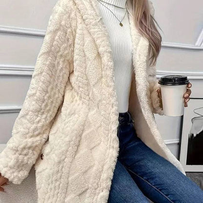 European And American Hooded Solid Color Cardigan Button Long Sleeve Coat - ALL-IN-ONE GENSTORE & SERVICES
