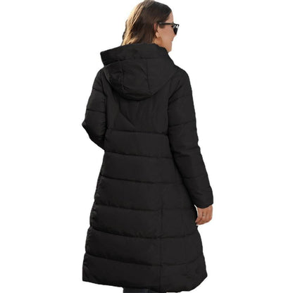 Hooded Women's Cotton Padded Clothing Women's Mid-length Slim Fit - ALL-IN-ONE GENSTORE & SERVICES