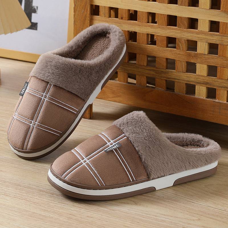 Winter Warm Slugged Bottom Plush Slippers - ALL-IN-ONE GENSTORE & SERVICES